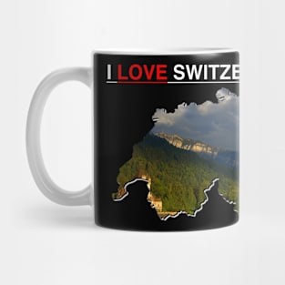 I Love Switzerland Interlaken Lake Castle Mug